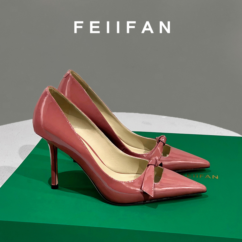 【现货】尖头高跟鞋2025春秋新款细跟高级感轻奢气质百搭单鞋女028