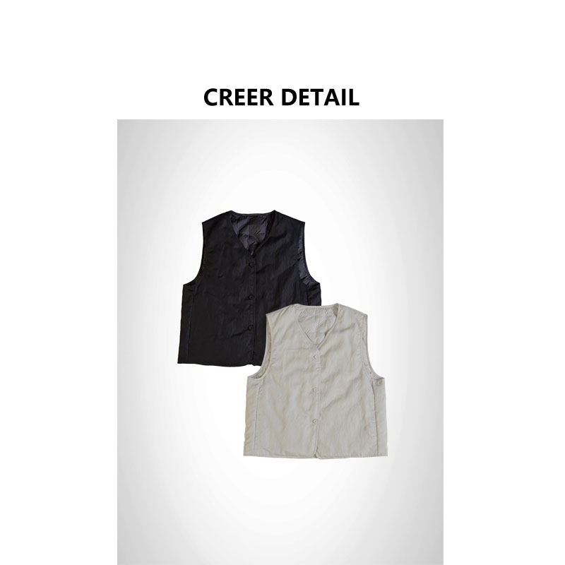 轻奢高智风轻薄鹅绒马甲两面穿马夹