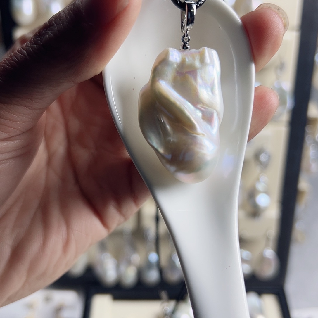 曉***宙淡水珍珠耳饰未镶嵌