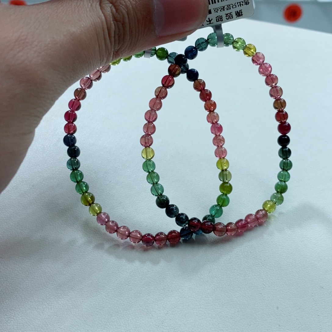 碧玺手链未镶嵌多样性发一条
