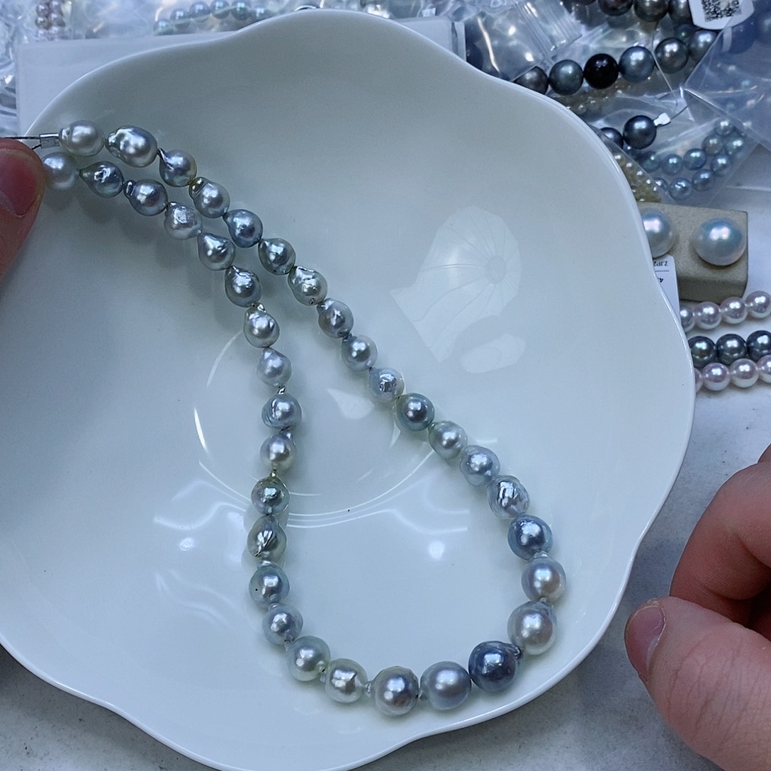 海水珍珠颈饰银S925镶嵌