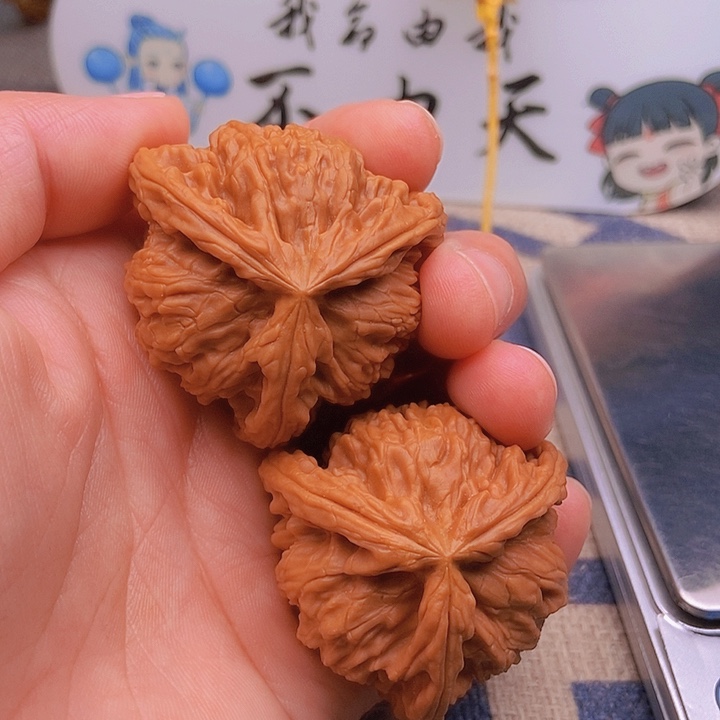 吊坠文玩核桃二*爷三棱