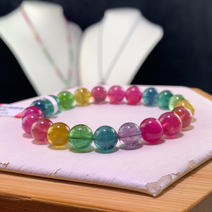 双色碧玺手链未镶嵌