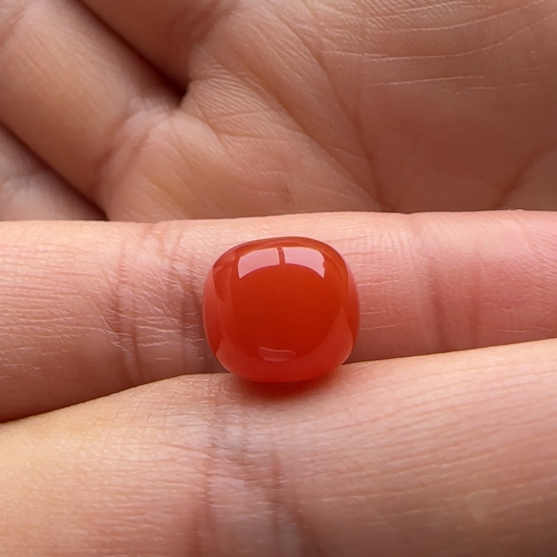 南红玛瑙老型10x 9未镶嵌白纹 矿点