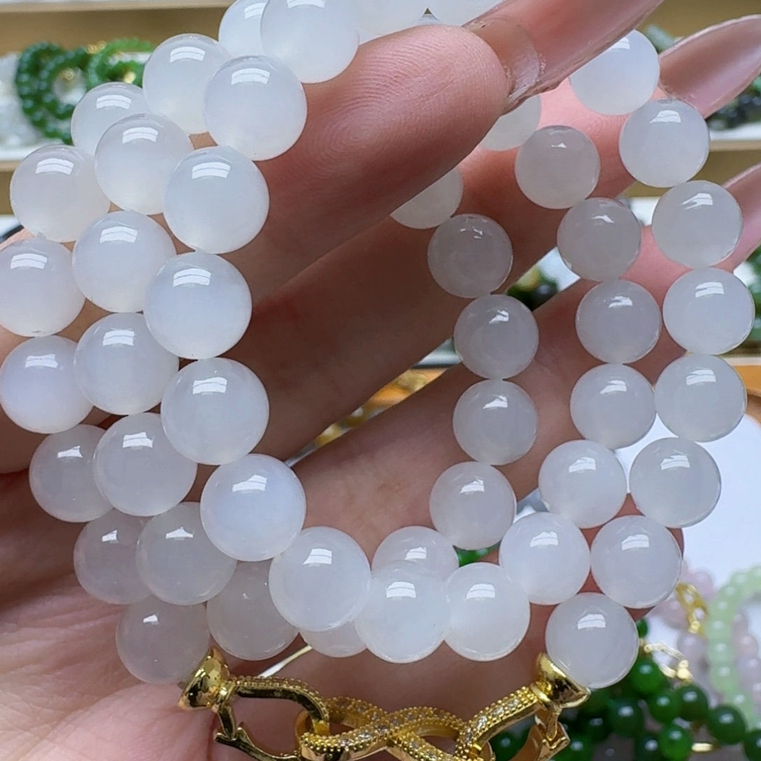 和田玉未镶嵌手链