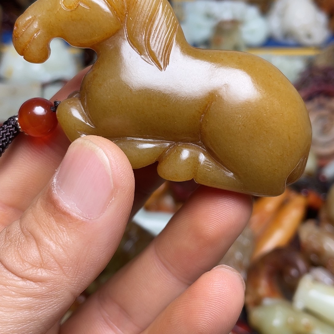 归***！和田玉未镶嵌挂件