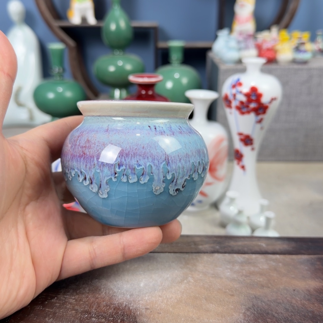 陶瓷手工小花器摆件