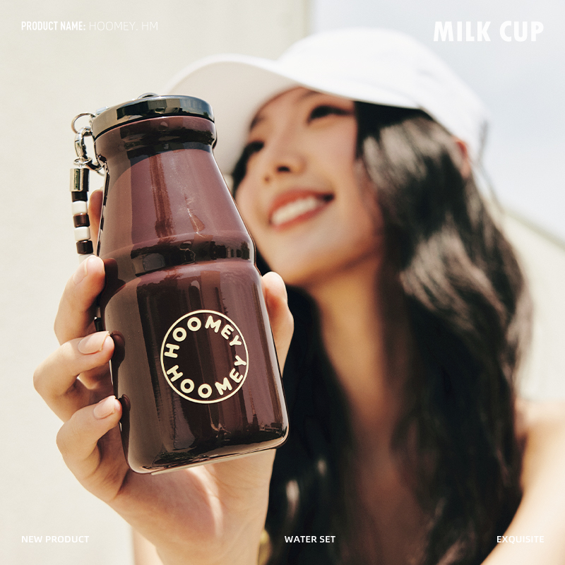 HOOMEY保温杯小巧便携水杯女生高颜值杯子新款口袋牛奶杯礼物