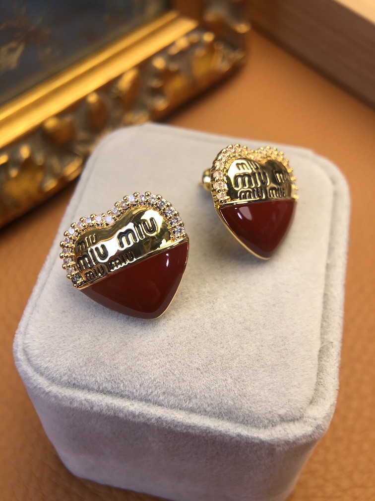 铜合金耳饰 A5283 FR★【幸运之心】耳钉