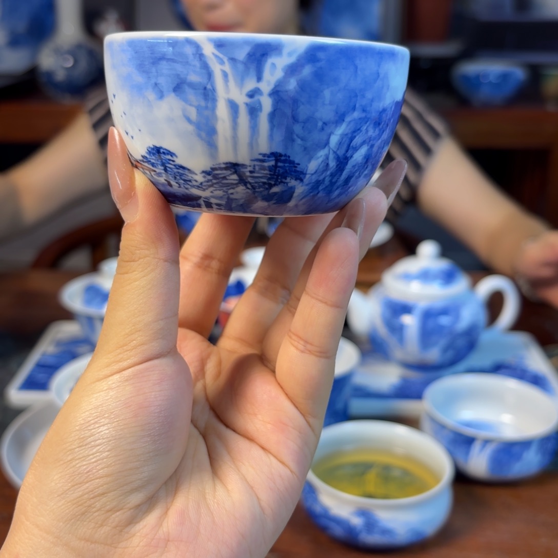 国一王老师手绘山水