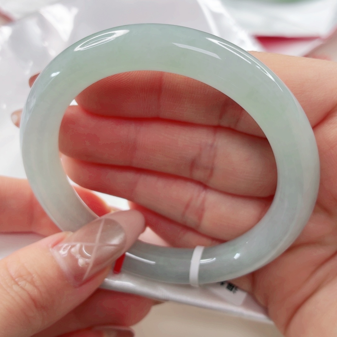 翡翠未镶嵌手镯53.6x356