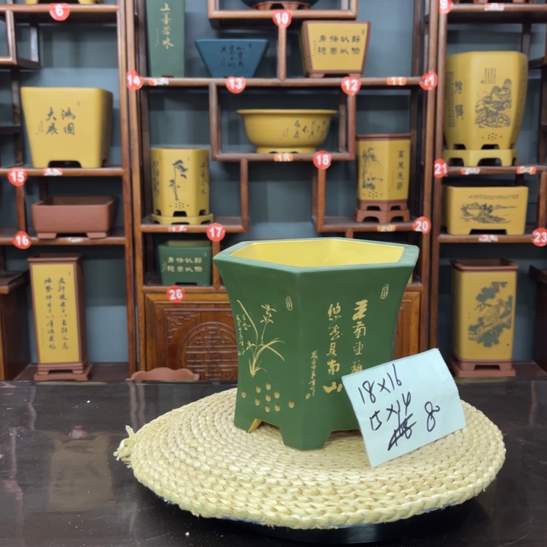 紫砂花盆紫砂花盆