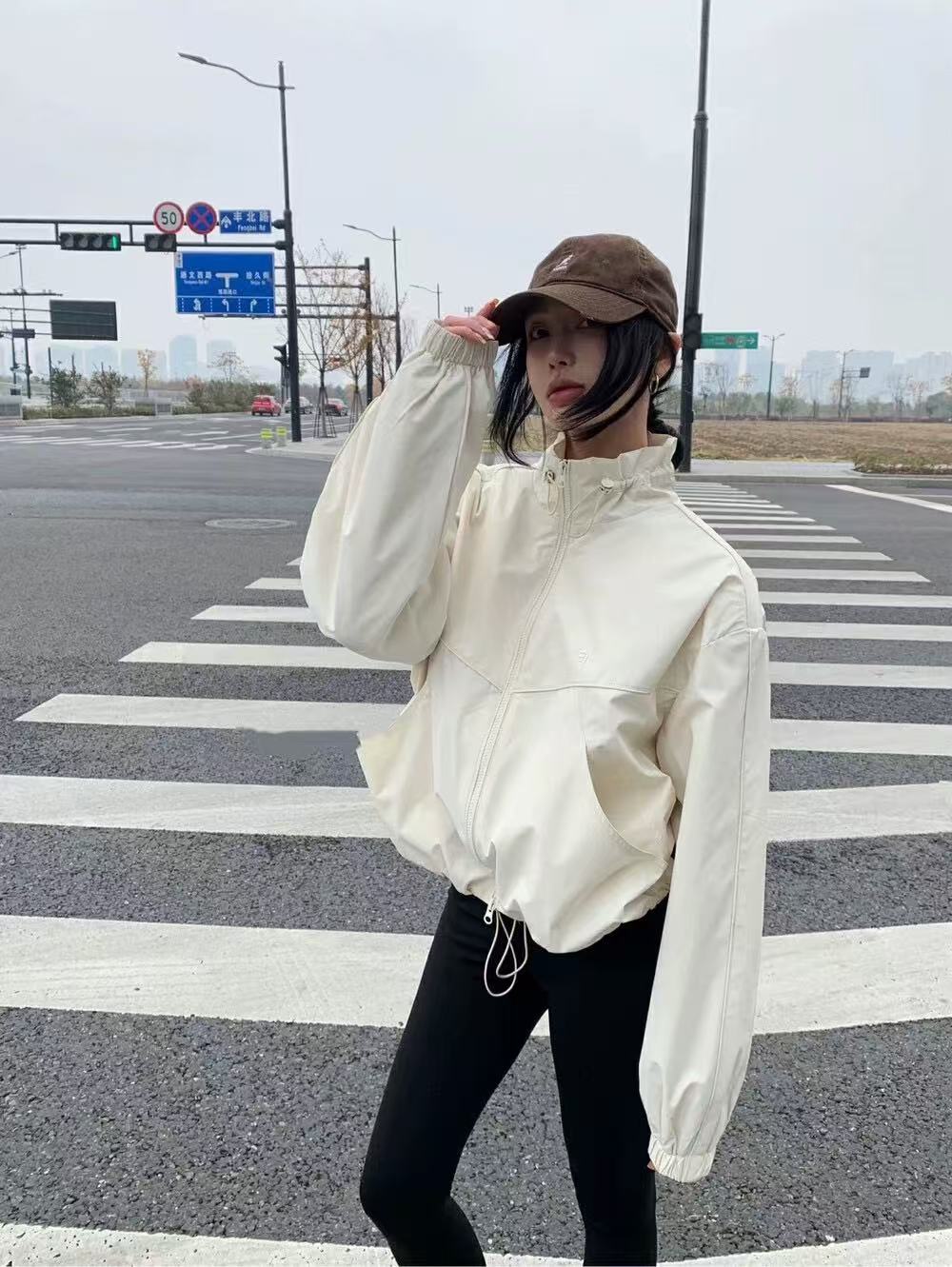 格调美美2510春季新款宽松休闲小立领外套