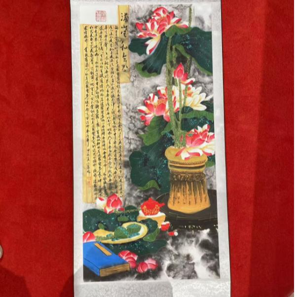 【满意珍藏】RZH17100满堂和气图 谷老师亲笔 装饰画（多样性发货）