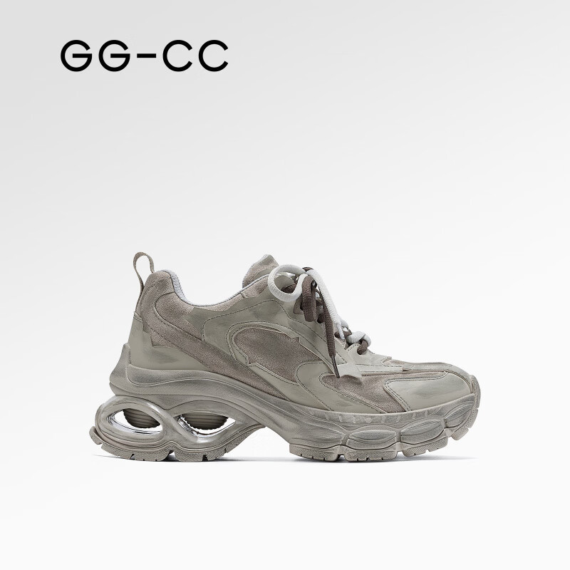 GG-CC【解码都市】脏脏厚底老爹鞋女秋季新款做旧运动休闲鞋子6733