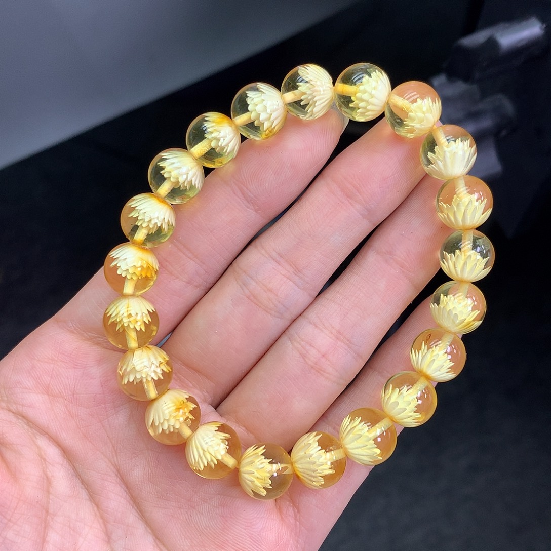 琥珀未镶嵌珠宝奇石10mm➕