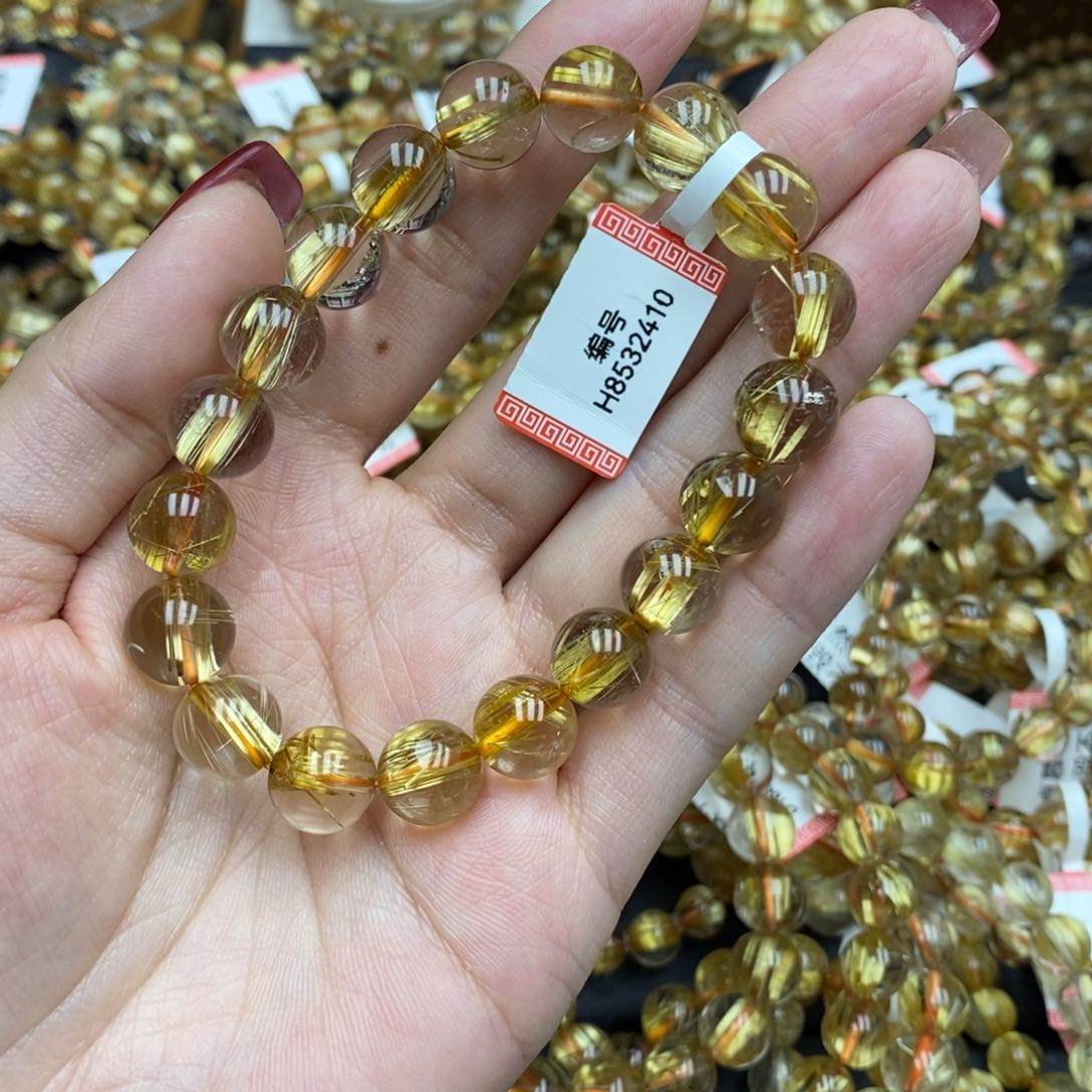 发晶手串未镶嵌卓慕水晶钛晶H8532410J