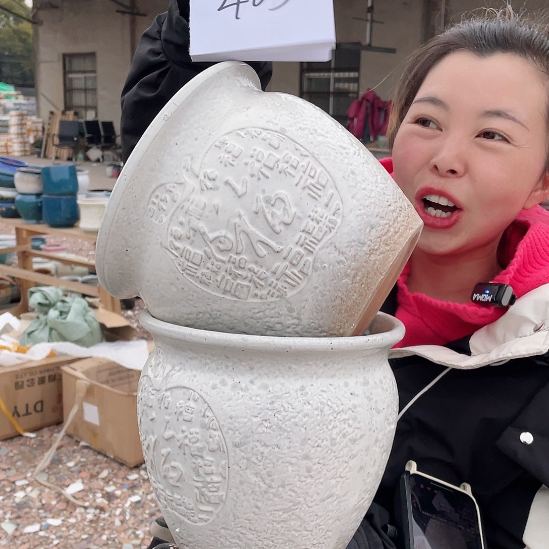 红陶王嫂花盆直播0220-405