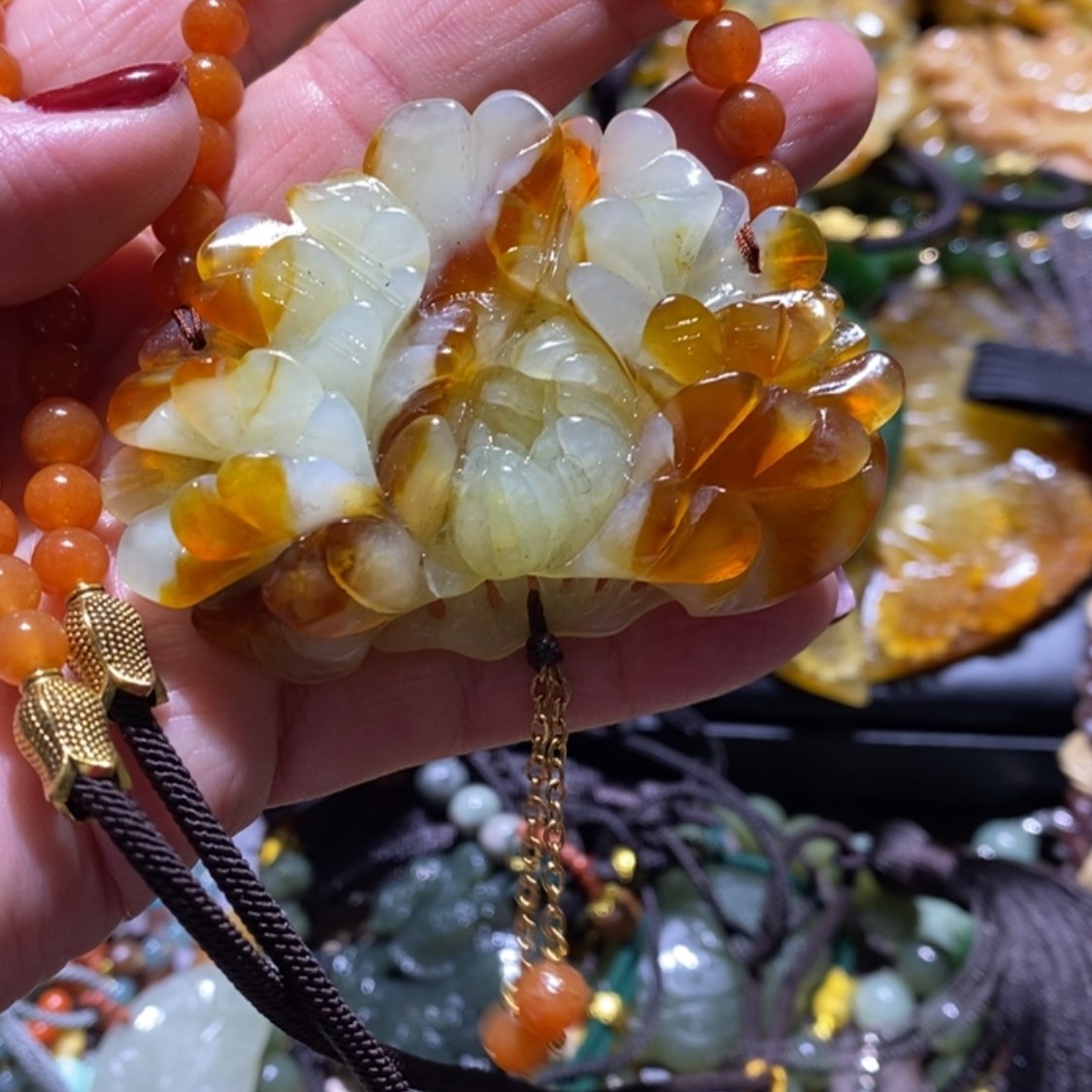 【闪购商品】岫玉毛衣链未镶嵌