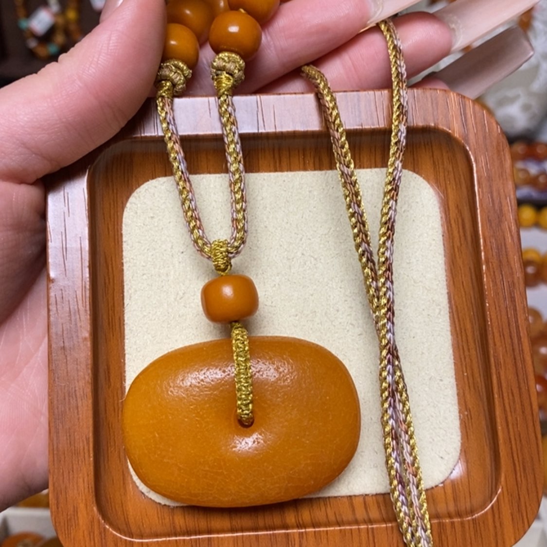 【闪购商品】蜜蜡颈饰未镶嵌项链