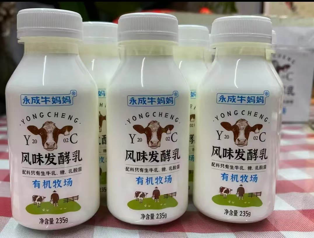 【蓉儿】永成牛妈妈有机奶源源酸牛奶10瓶装新鲜浓郁