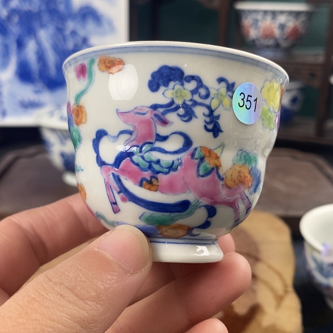 瓷片景德镇手绘青花茶器351
