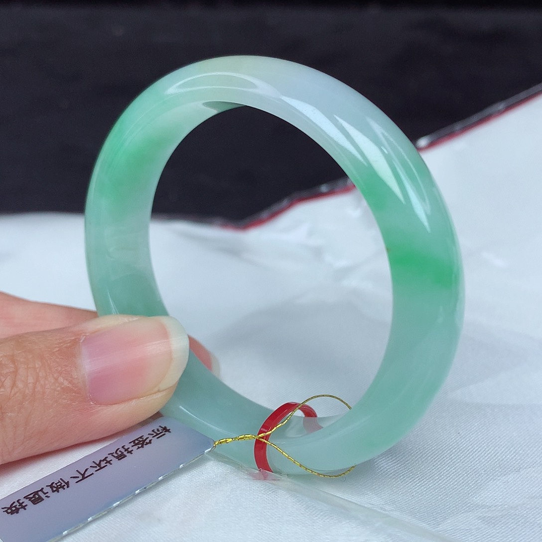 翡翠手镯未镶嵌51圈4137贵妃