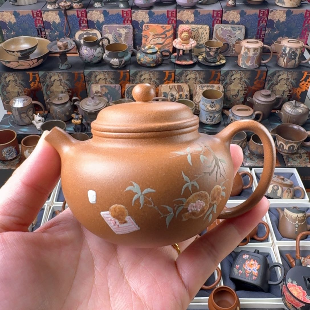 茶壶紫砂150ml原矿精工半手