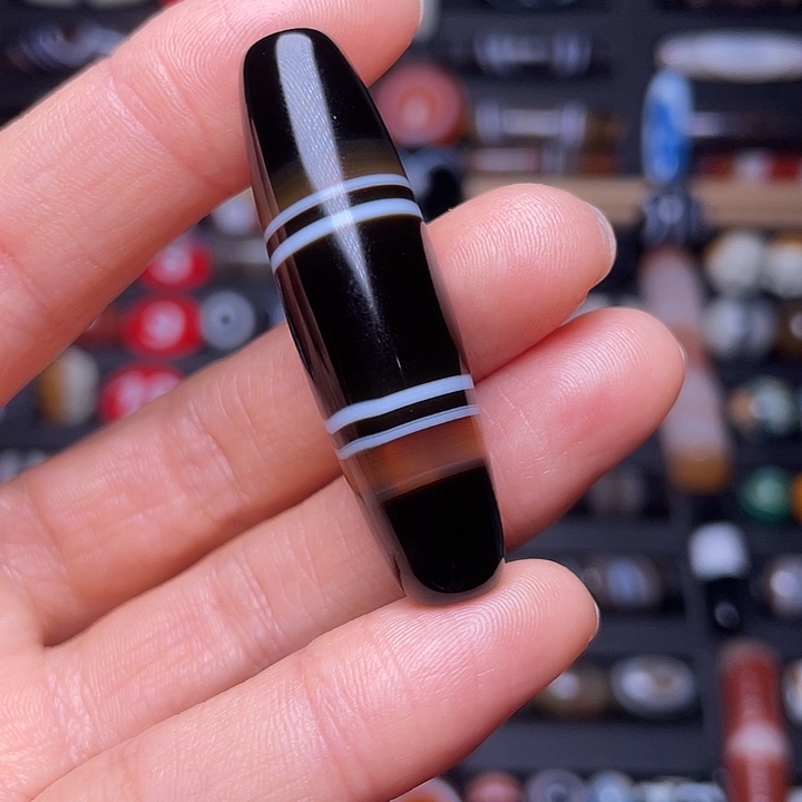 天***物玛瑙/玉髓未镶嵌颈饰挂坠