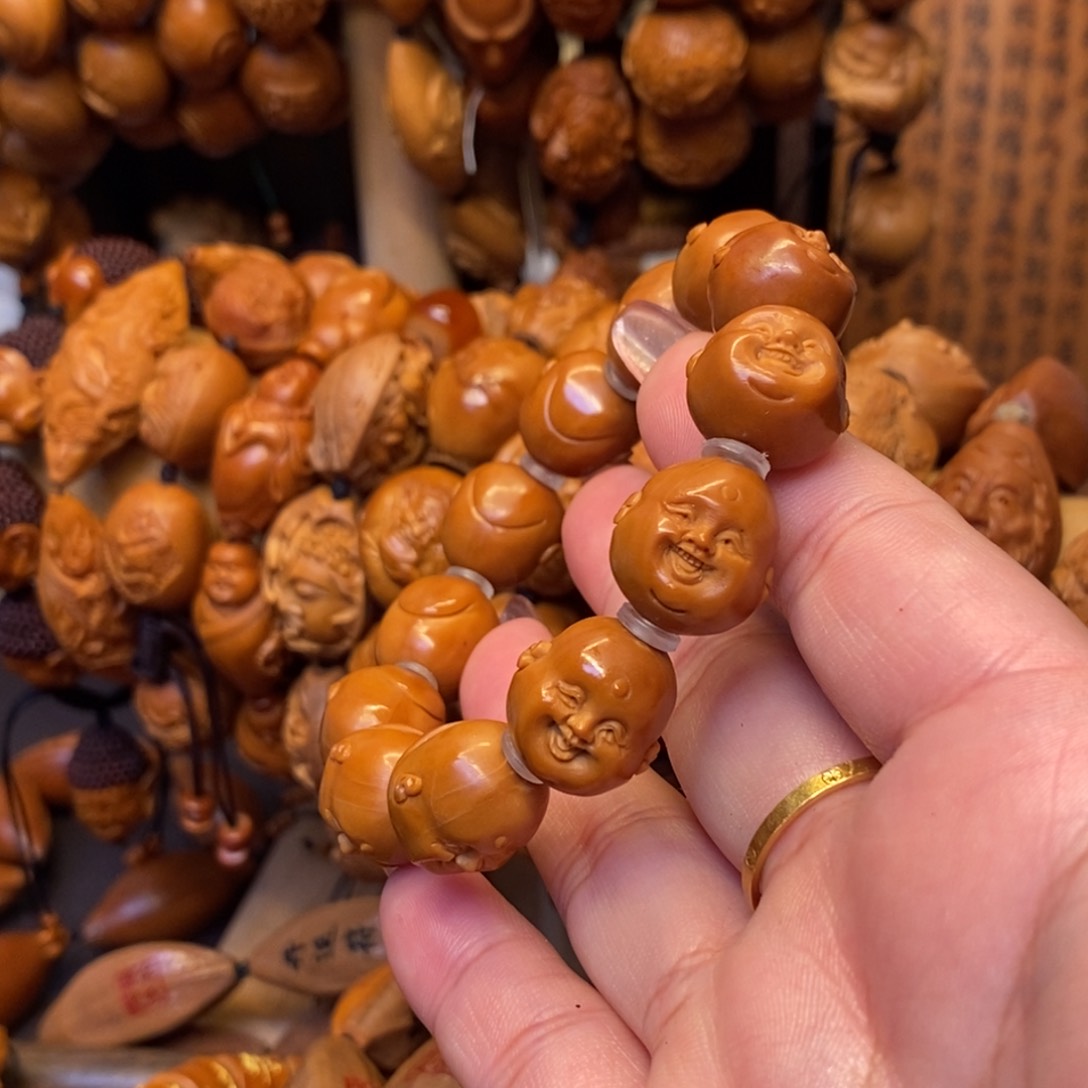 橄榄核手串/手链十分开心