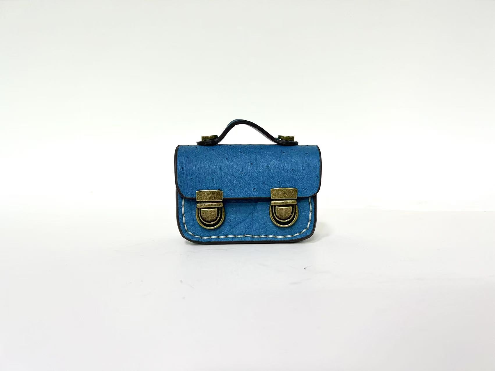  A D【耳机包】“小剑桥”  多巴胺撞色稀有动物皮可斜挎单肩（无链条)