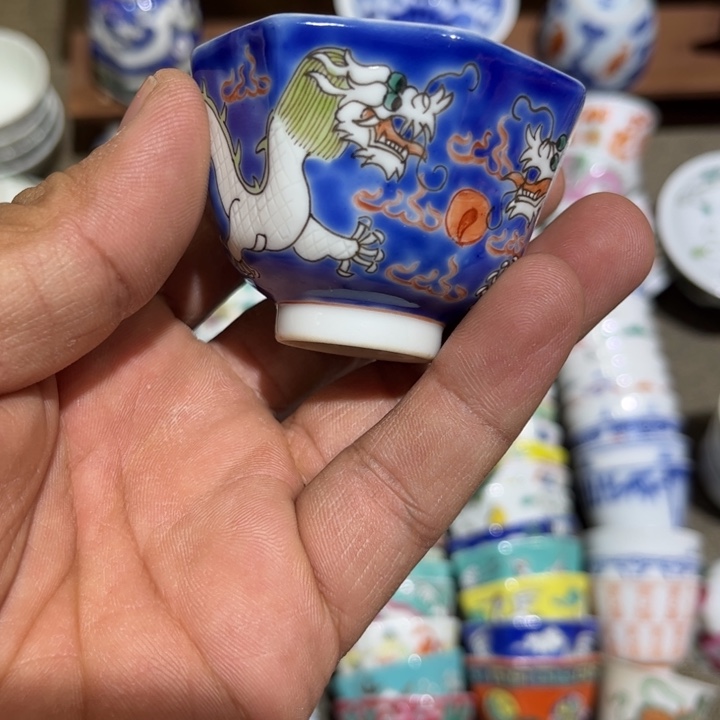 纯手绘精品盖碗杯