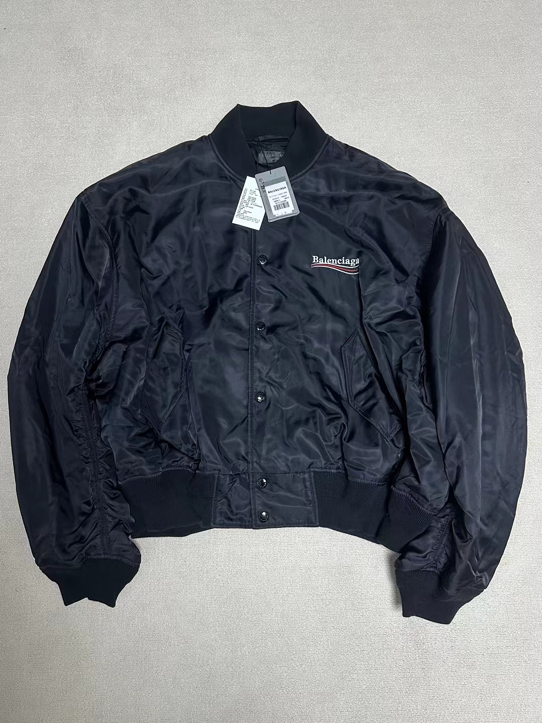 全新未使用 Balenciaga/巴黎世家 L码可乐刺绣Bomber棉服夹克外套