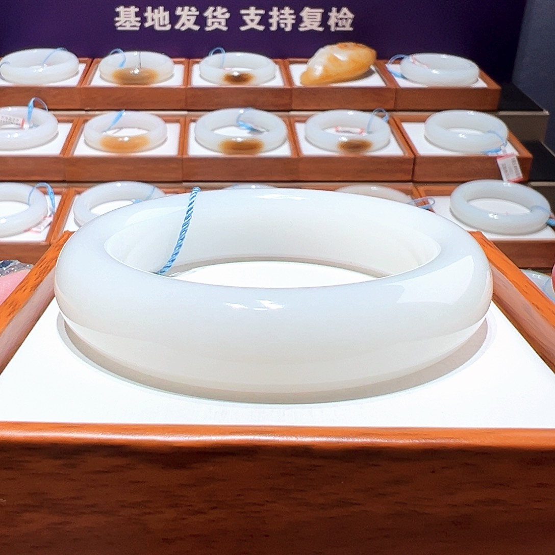 和田玉手镯 58 59未镶嵌