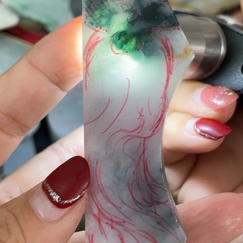 翡翠颈饰未镶嵌w****y翡翠
