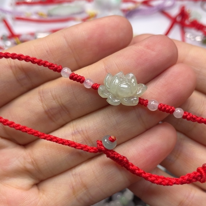 未镶嵌手绳翡翠脚链