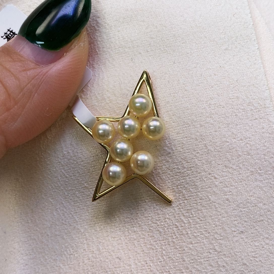 海水珍珠颈饰18K金镶嵌