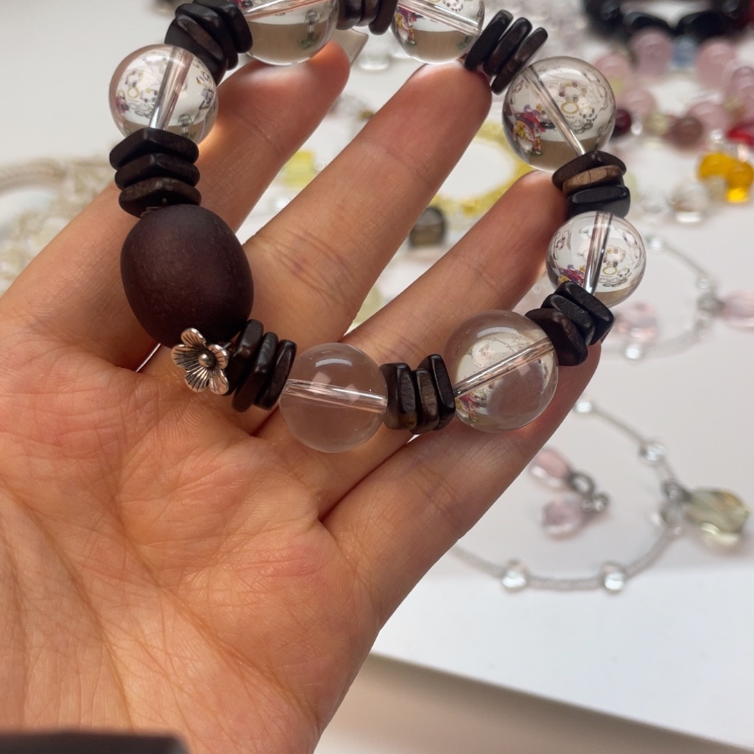 未镶嵌手链水晶手串茶水设计款小花