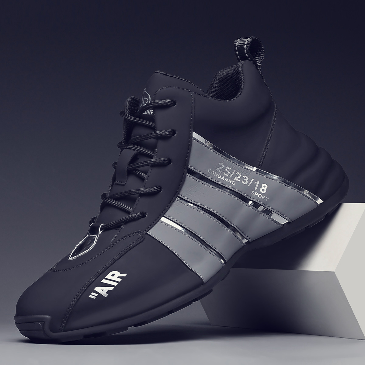 摩蓓秋冬高帮休闲鞋固特异系带时尚休闲鞋厚底增高包底鞋