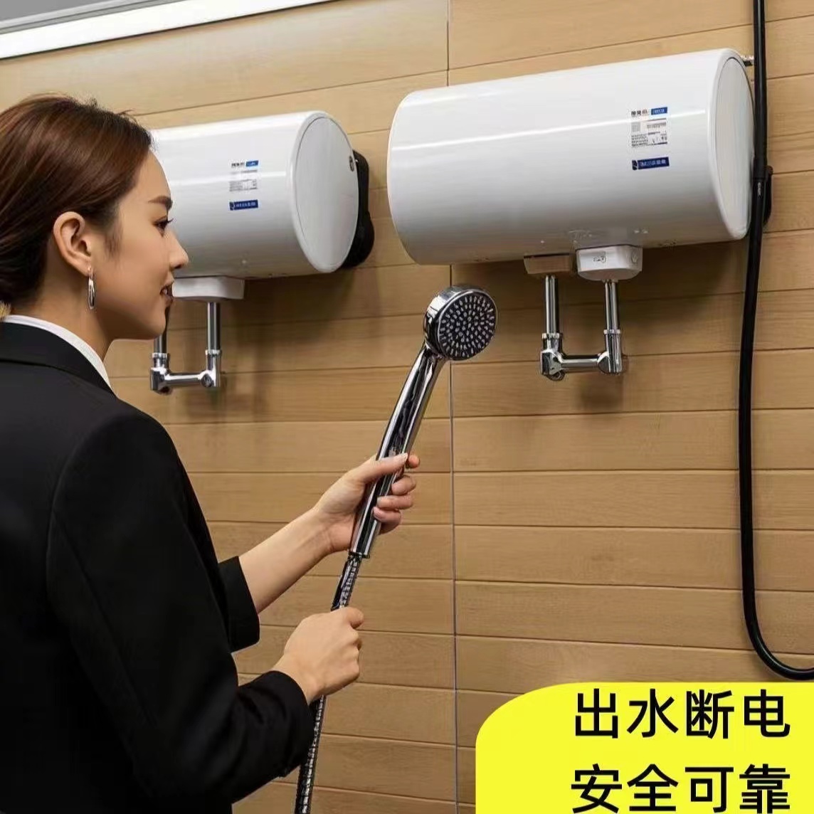 美mendi适配热水器电家用60升80L自动断电储水式变频40L