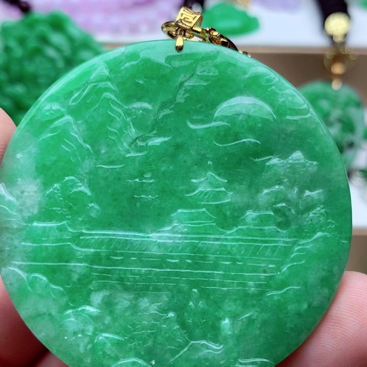 翡翠未镶嵌吊坠(不含链)