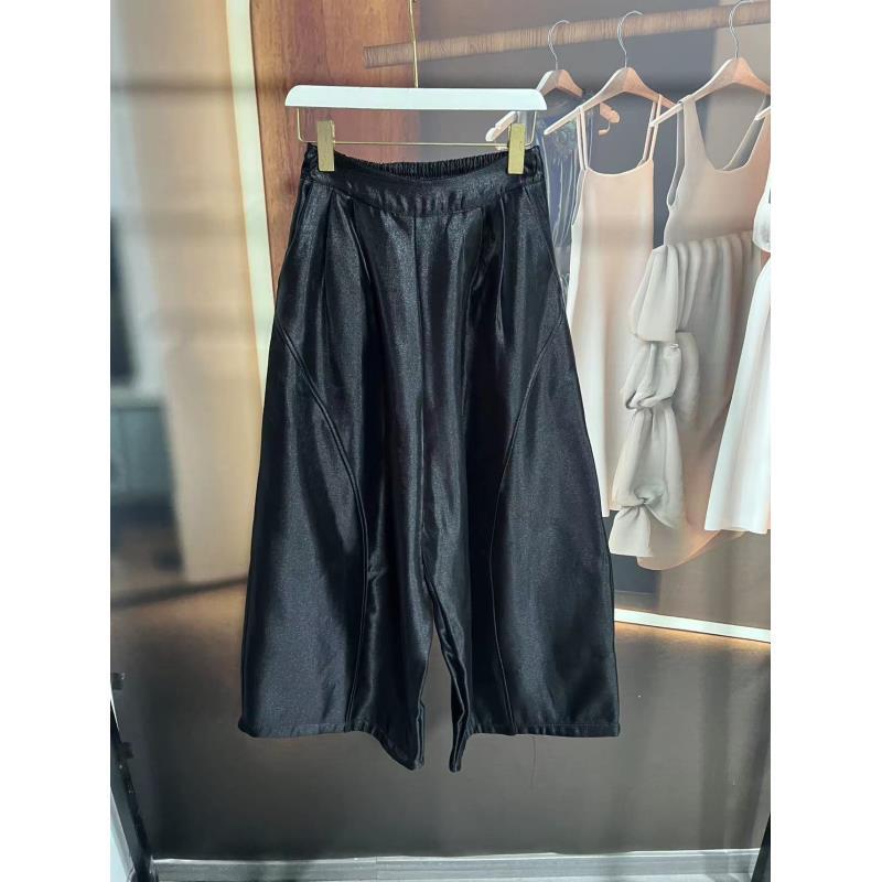 5173加绒加厚阔腿裤