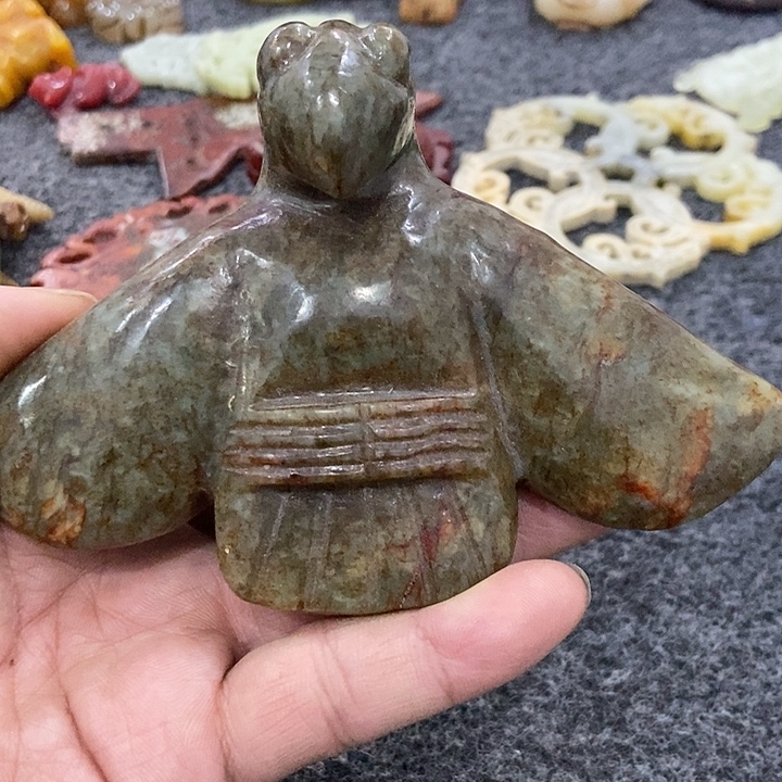 白玉菩提吊坠摆件