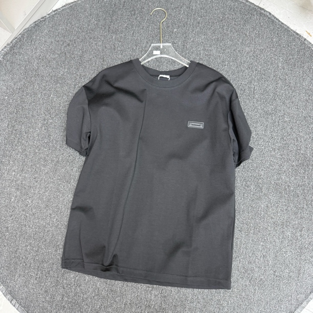 68003圆领短袖夏季薄款胶标T恤男士