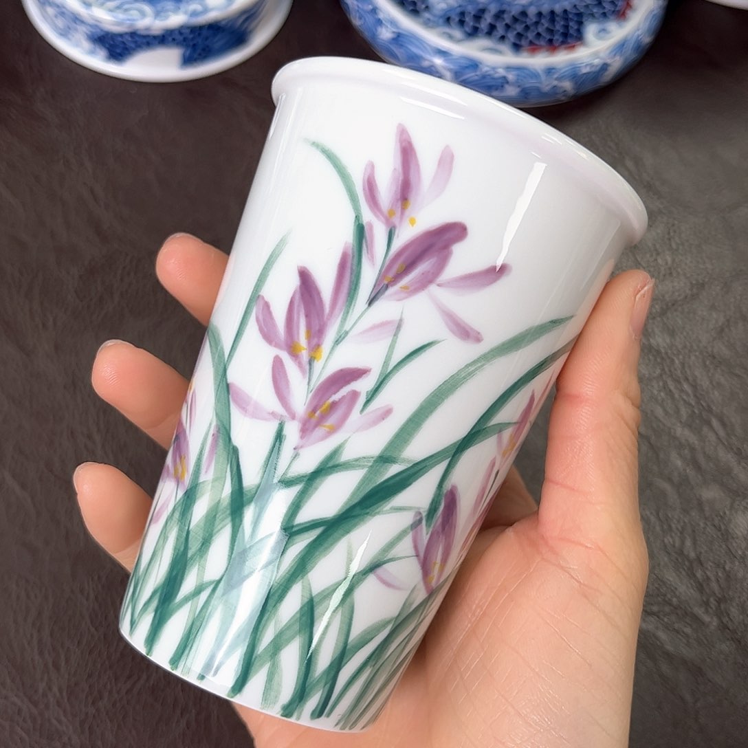 杯手绘高温瓷器瓷器