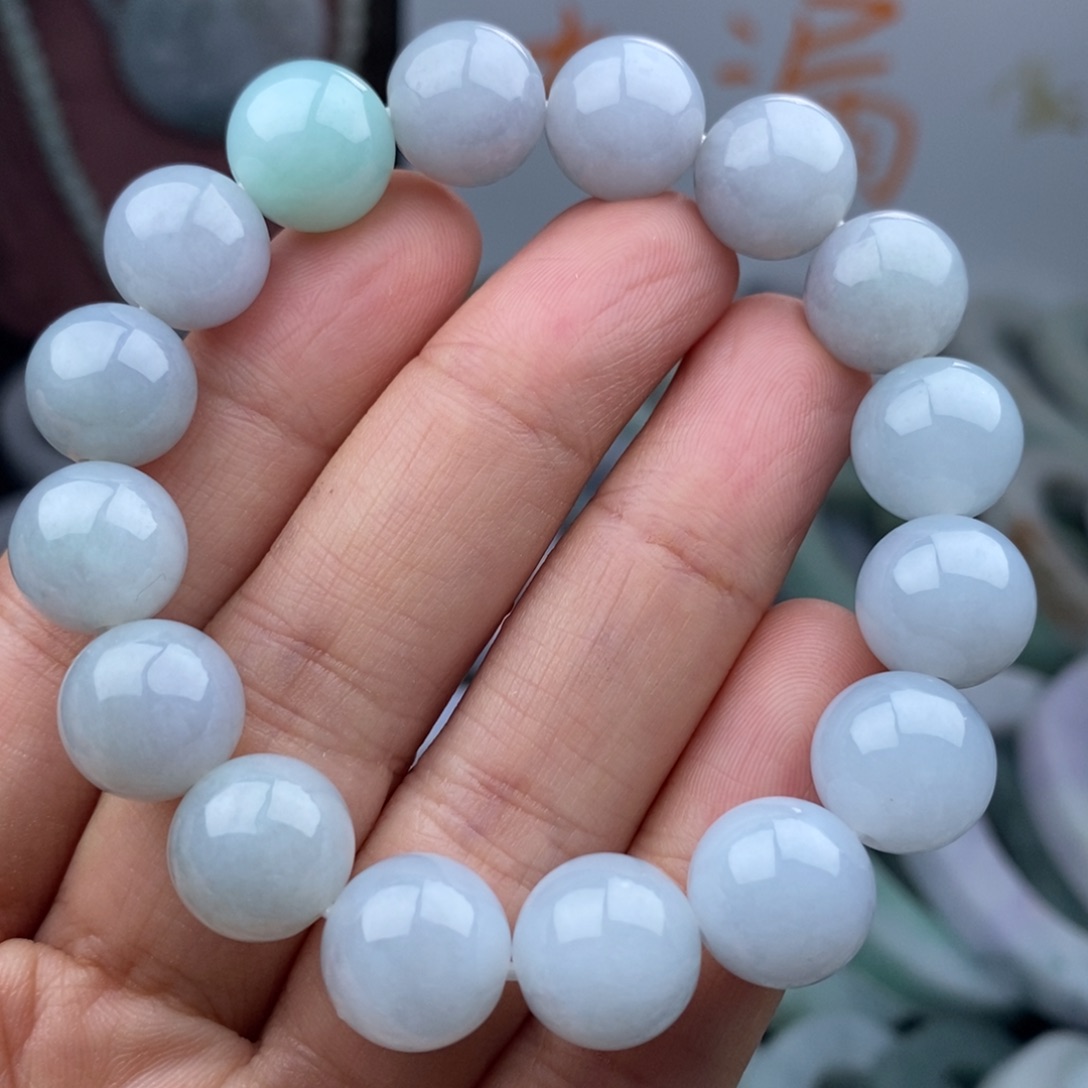 翡翠手链未镶嵌手串