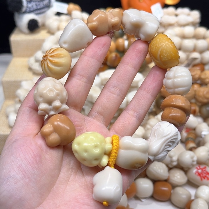 菩提根/象牙果手串全家福1.13 40微瑕