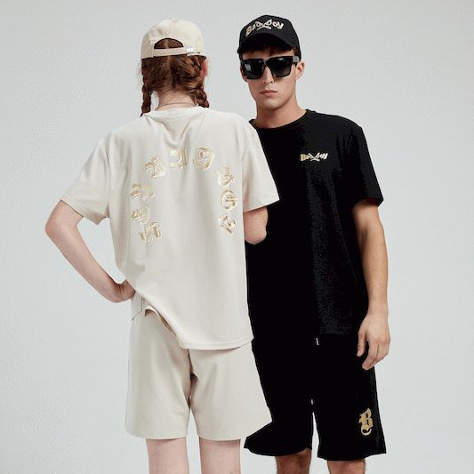 【90】BAD BOY潮牌T恤短裤套装