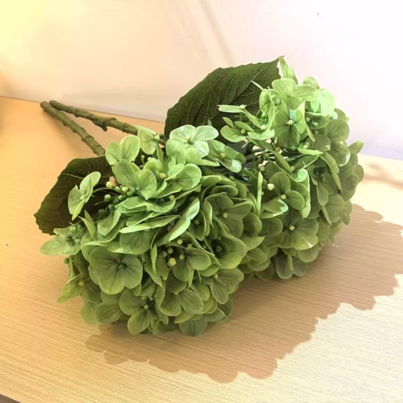 绣球花保湿逼真手感仿真花客厅餐桌茶几装饰高端大朵假花束摆设件
