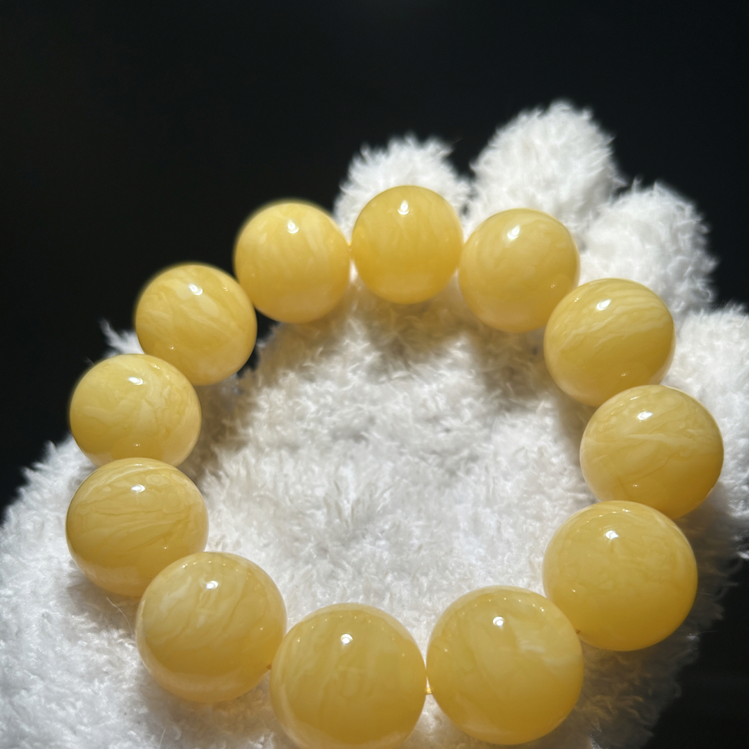 精品琥珀蜜蜡 虎皮纹路尺寸20mm以上满蜡浓蜡纹路清晰